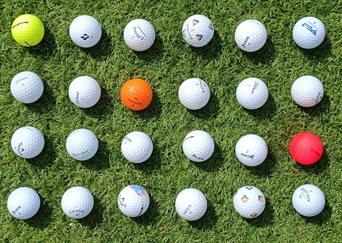 24x recycled golf balls - golf,