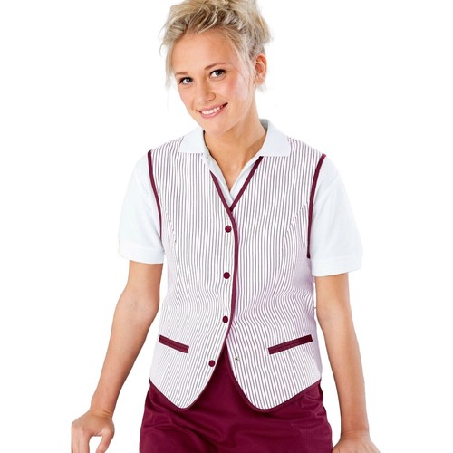 Womans striped waistcoat - striped,