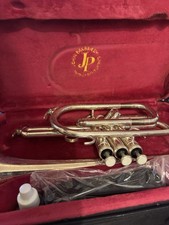 Jon Packer Silver Plated Cornet JP271 Carry Case, Blue Oil, Team Brass With Cd
