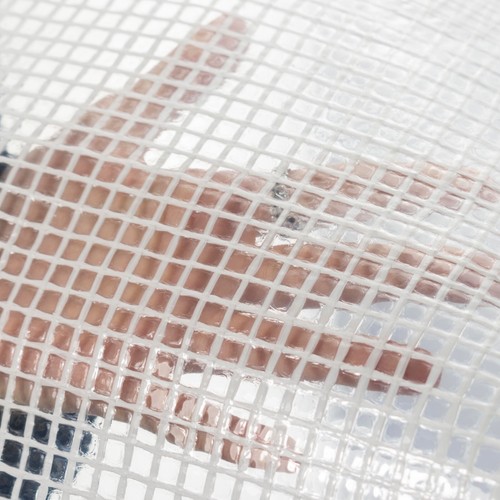 Clear reinforced tarp - clear,