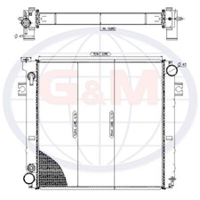 Radiator for lift - radiator, truck