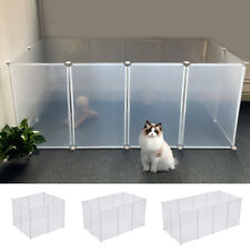 8/10/12 Panels Enclosure DIY Pet Fence Cage Dog Pen Puppy Rabbit Playpen Indoor