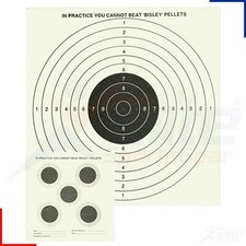 Bisley 17cm Double Sided Match Paper Targets Air Gun Rifle Pistol Practice