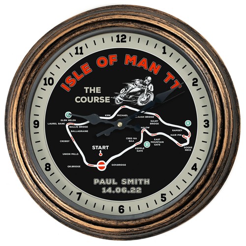 Personalised wall clock isle - personalised,