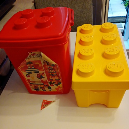 Lego 1987 red storage tub - 1987,