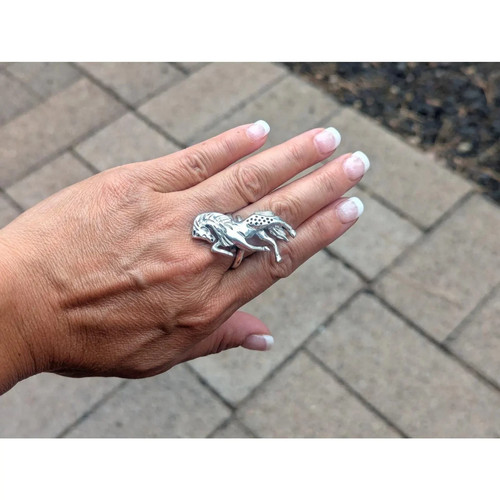 Navajo sterling silver horse - sterling,