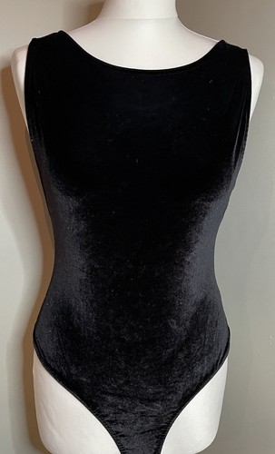 Missguided black velour - velour, body