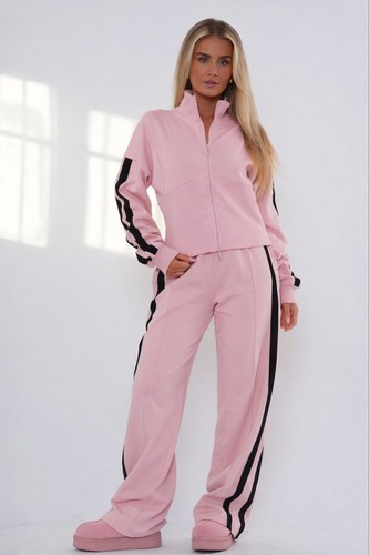Women striped zip up - women's,