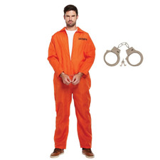 Mens Prisoner Costume Overall