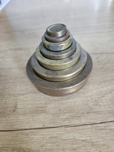 Vintage set round brass - vintage,