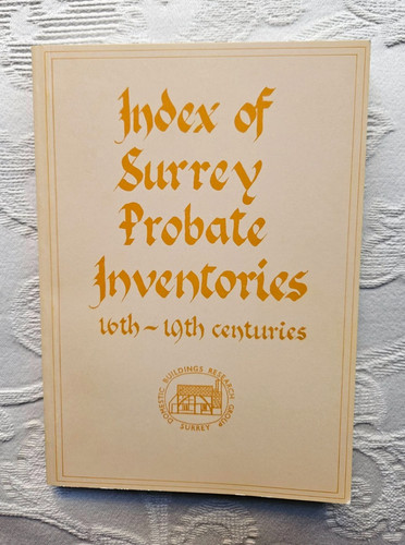 Index surrey probate - index, of