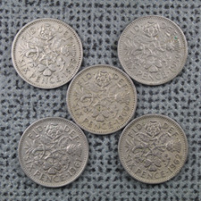 Sixpence 1958 to 1962 Job Lot