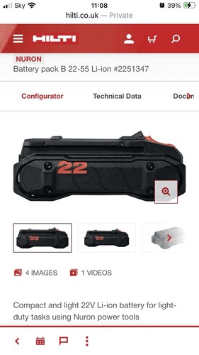 Hilti nuron li - 22-55, li-ion
