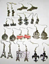 Holiday travel themed earrings