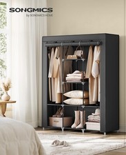 fabric black cloth wardrobe (H54)