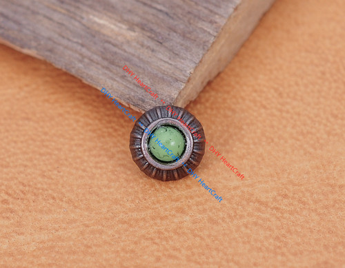 20x green turquoise flower - green,