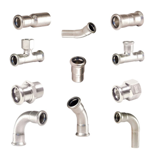 Stainless steel press fittings - stainless,