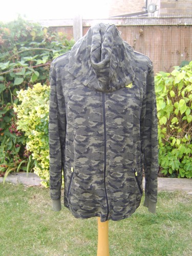 Boy camo khaki hoody jacket - khaki,