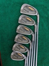 Ping i3 Partial Iron Set 4,6,8,9,W,S RH Regular Flex Steel Shafts Black Dot