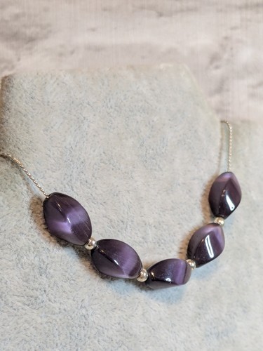 Next purple necklace beads - necklace,