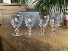 4 Boxed Waterford Crystal Kathleen Claret Glasses