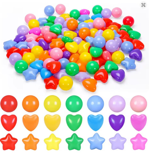 Soft plastic ocean balls - plastic,