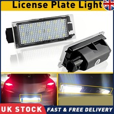 2x For Renault LED Licence