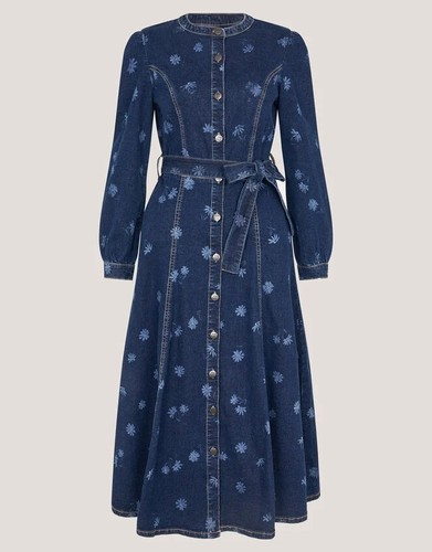 Monsoon daisy blue - denim, long