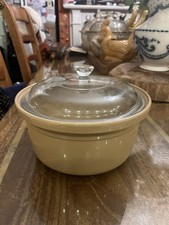 Ceramic Mason Cash Casserole Oven Dish with Glass Lid.