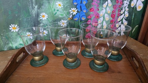 Vintage wine water goblets - water,