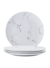 4 Marble Effect Dinner Plates