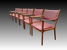Set of 6 Danish mid-century dining chairs by Ole Wanscher and P. Jeppesen  1960s