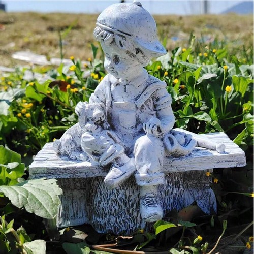 Resin garden statue - garden,