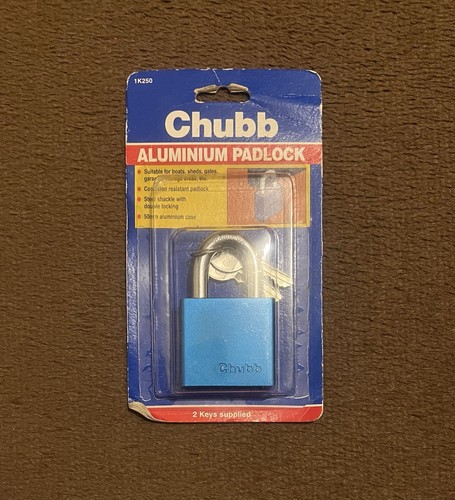 Blue chubb padlock rare - blue,