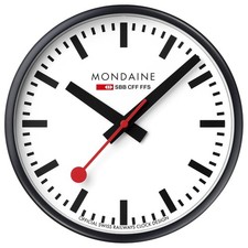 Mondaine Wall Clock with White