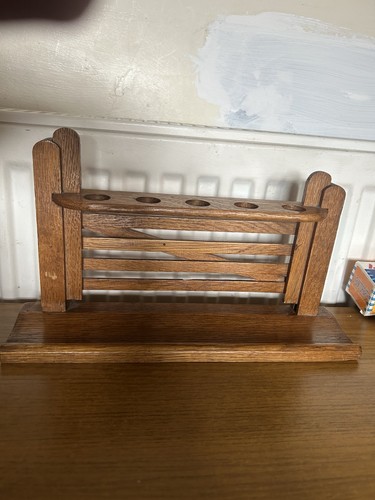Wooden vintage retro pipe rack - pipe,