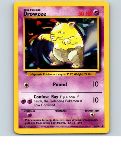 Drowzee 102 common base - drowzee, set