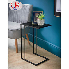 C-Shaped Sofa Side End Table Coffee Bedside Mirrored Laptop Tables Living Room