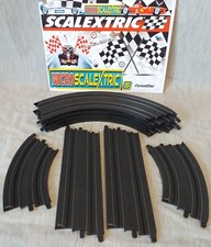 Micro Scalextric Track Expansion Bundle Straight x2 & Curves x6 1:64 Used Gift