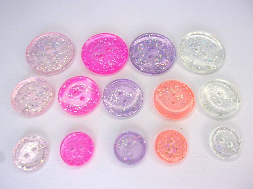 Transparent round glitter - transparent,