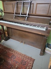 Upright Piano Steel Frame Mahogany Stanley Brinsmead