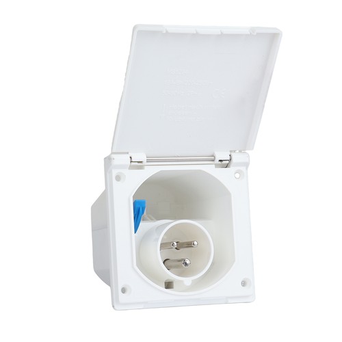 Mains hook inlet socket - up,