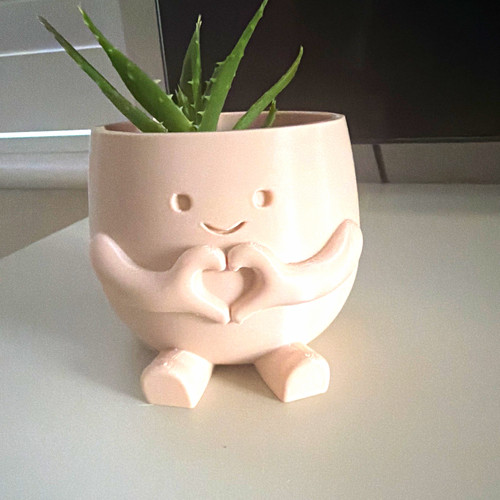 Pink ceramic round face - round,