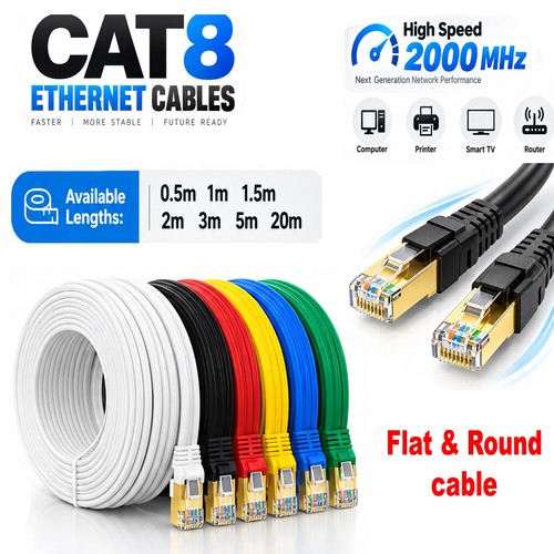 Rj45 cat8 ethernet cable - cat8,