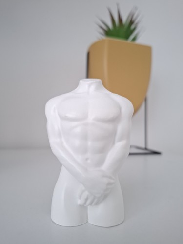 Handmade plaster male figure - handmade,