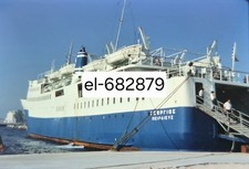 35mm Slide Greek CAR FERRY SHIP DATED 1975 Originals