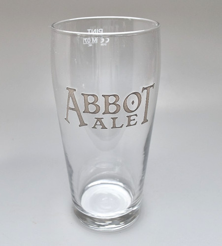 Abbot ale beer glass - ,