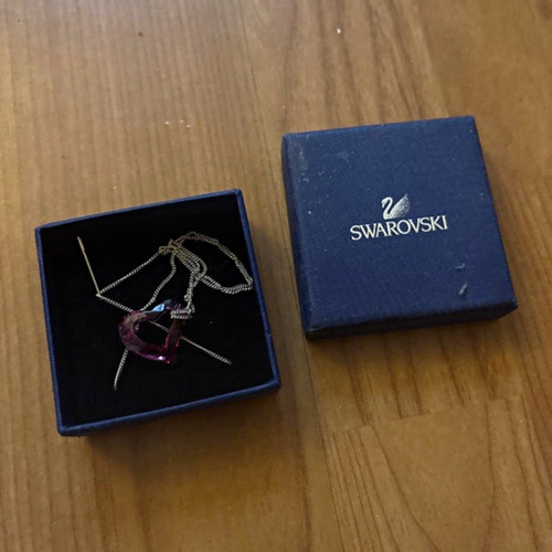 Swarovski pink heart crystal - swarovski,