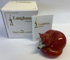 Langham Glass Fox At Rest With