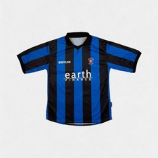 Vintage Rotherham United 2003/04 Bodyline away football shirt blue large